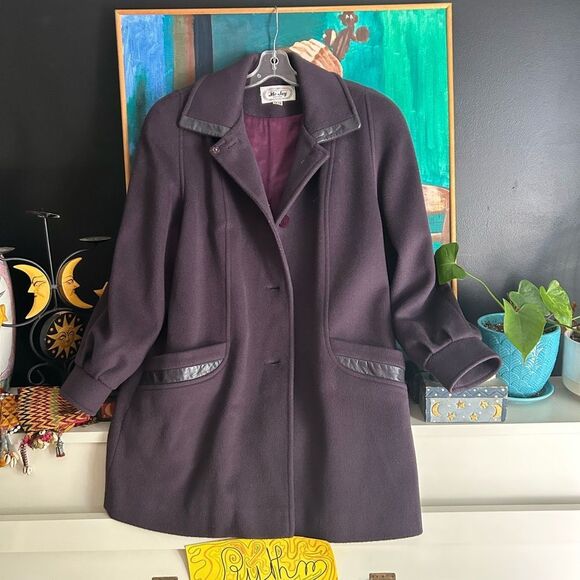 Me-Jay vintage wool dress coat Montreal coat factory 13/14 - Picture 14 of 14